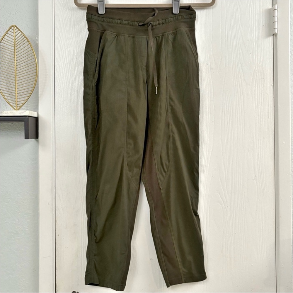 Lululemon Dance Studio Olive Green Drawstring Pants Size 4
